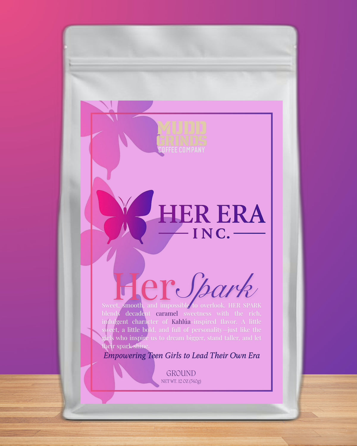 Her Spark – Caramel Vanilla Kahlua Coffee | 12 oz Ground Coffee