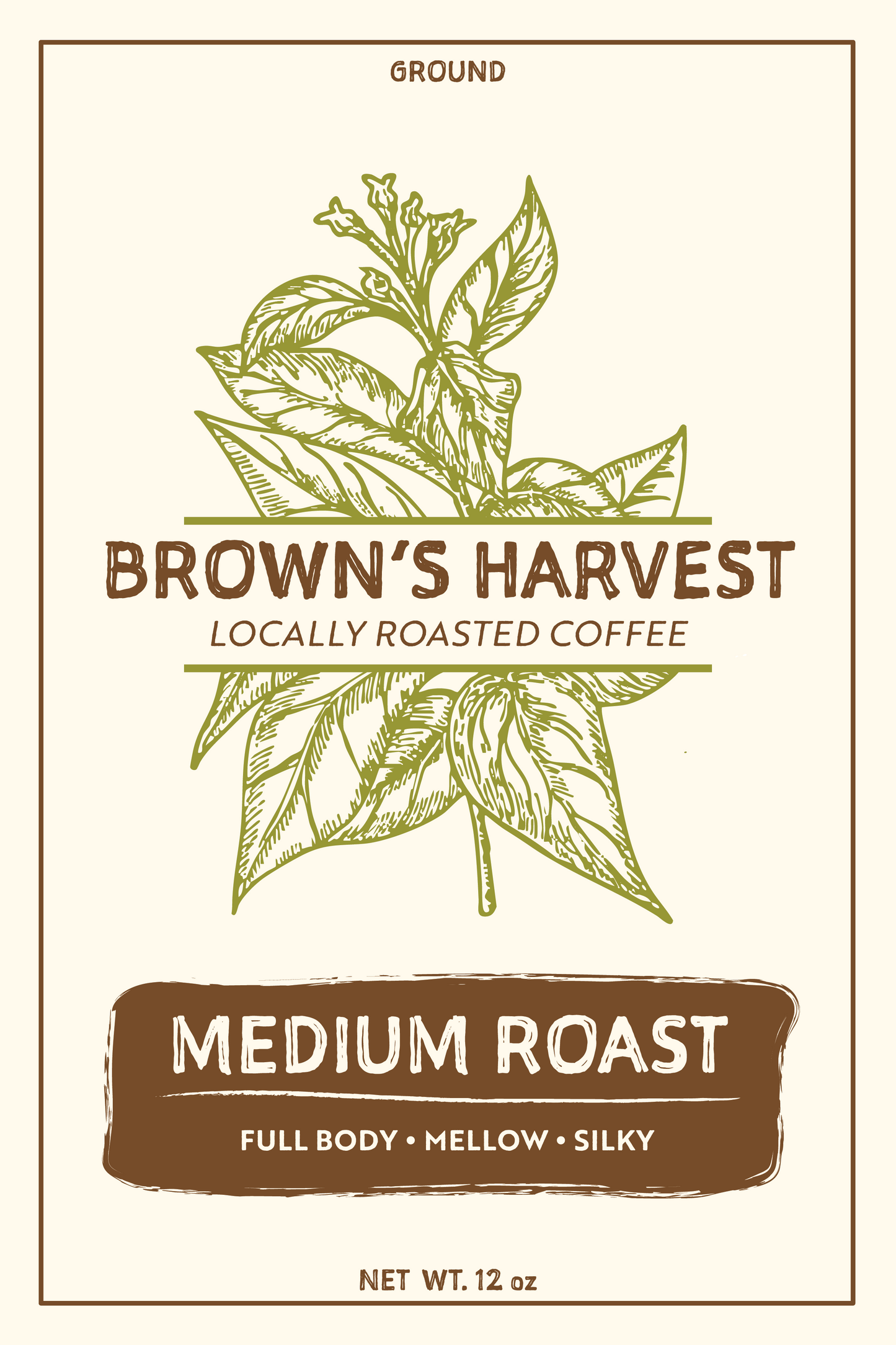Brown's Harvest Medium Roast 12oz Ground