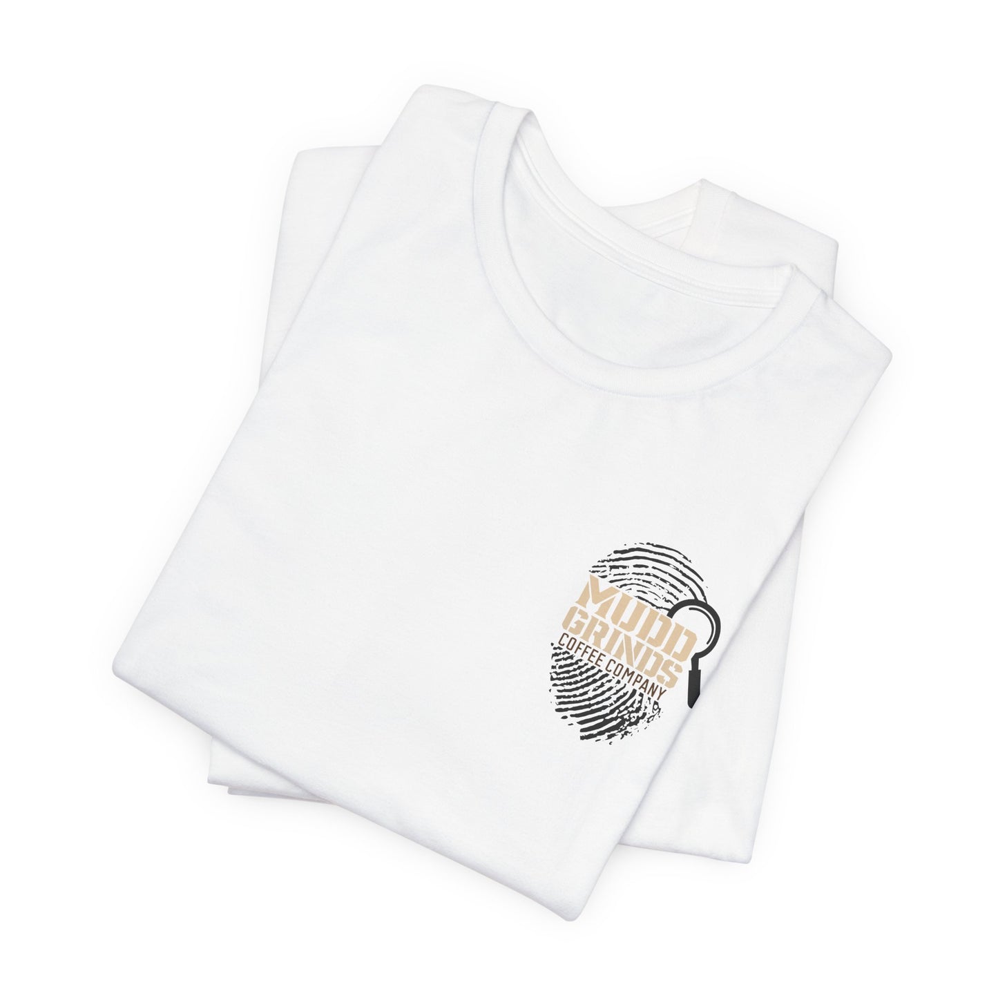 Murder Mystery Fingerprint Tee – 'Murder Solved' Detective Graphic T-Shirt