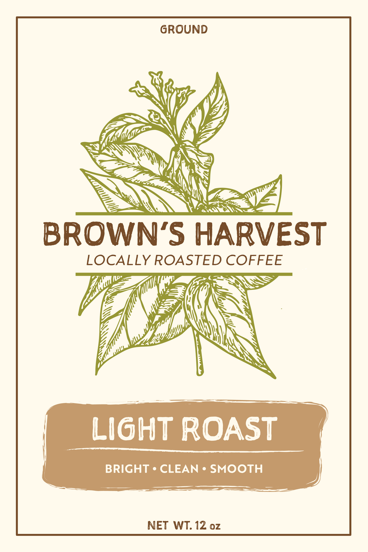 Brown's Harvest Light Roast 12oz Ground