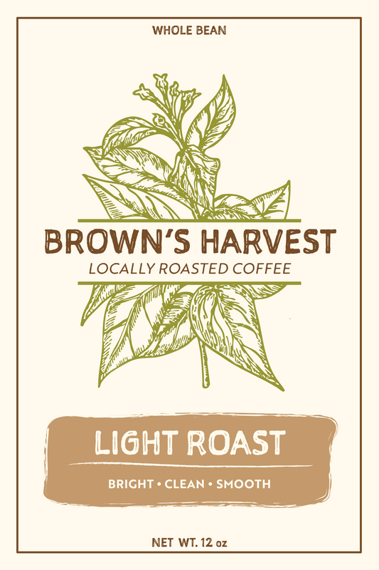 Brown's Harvest Light Roast 12 oz Whole Bean